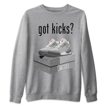 Jordan 3 Cool Grey Sneaker Match Tees Got Kicks Sneaker Tees Jordan 3 Cool Grey Sneaker Release Tees Unisex Shirts