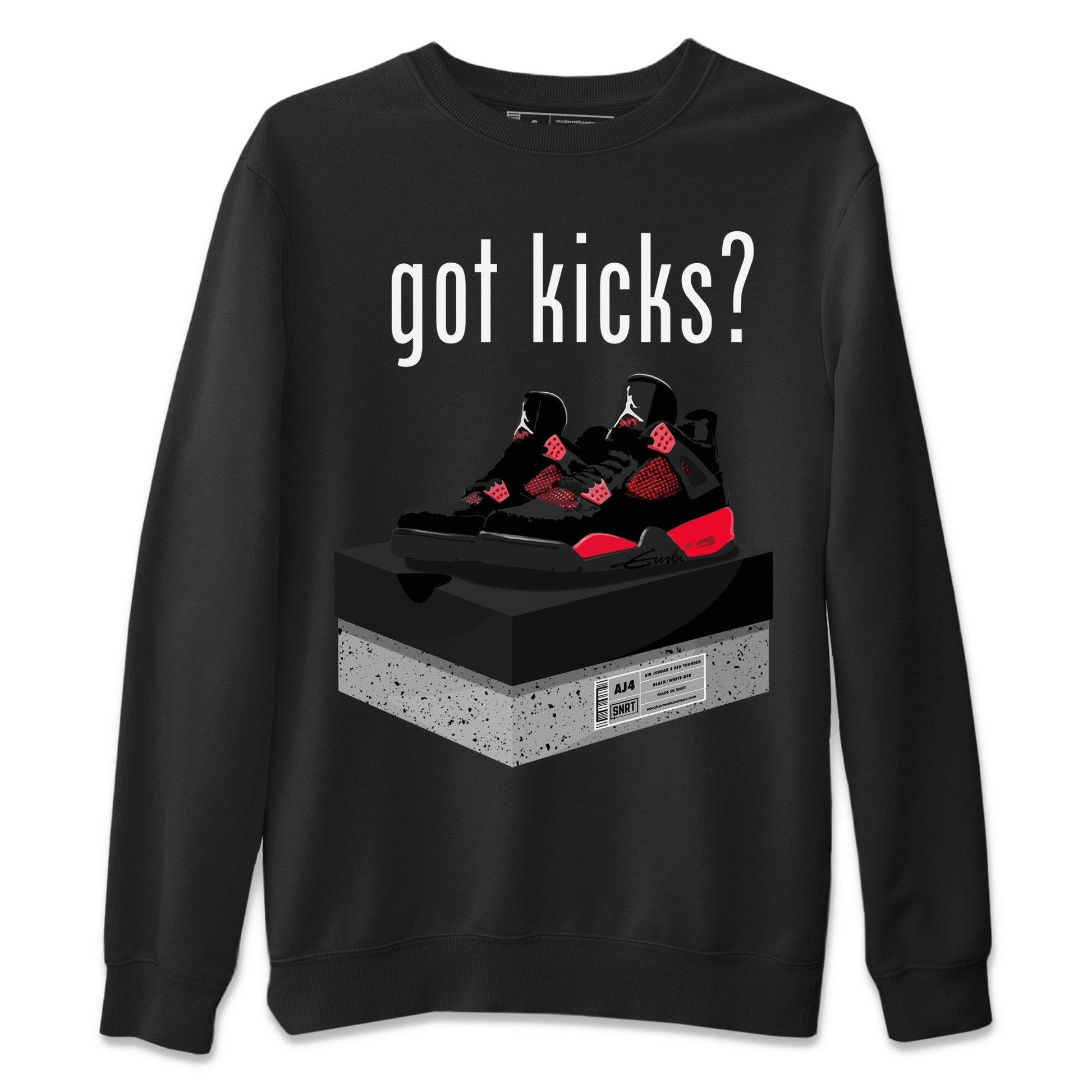 Jordan 4 Red Thunder Sneaker Match Tees Got Kicks Sneaker Tees Jordan 4 Red Thunder Sneaker Release Tees Unisex Shirts