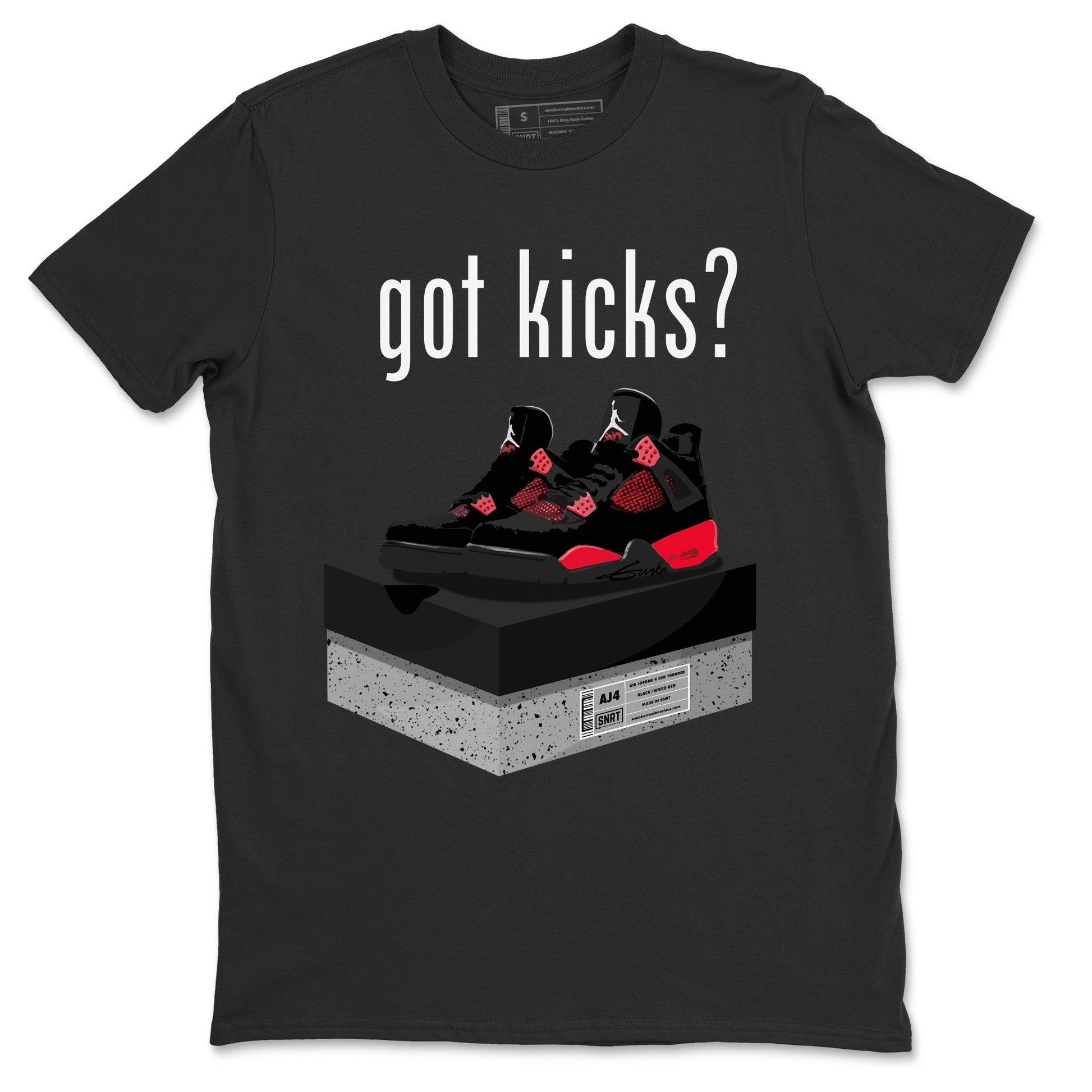 Jordan 4 Red Thunder Sneaker Match Tees Got Kicks Sneaker Tees Jordan 4 Red Thunder Sneaker Release Tees Unisex Shirts