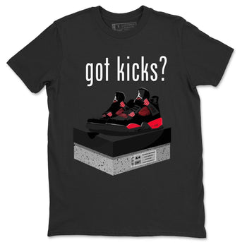 Jordan 4 Red Thunder Sneaker Match Tees Got Kicks Sneaker Tees Jordan 4 Red Thunder Sneaker Release Tees Unisex Shirts