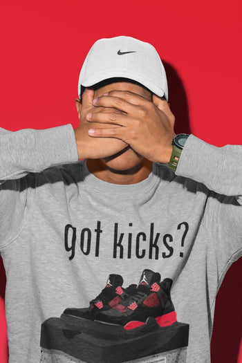 Jordan 4 Red Thunder Sneaker Match Tees Got Kicks Sneaker Tees Jordan 4 Red Thunder Sneaker Release Tees Unisex Shirts