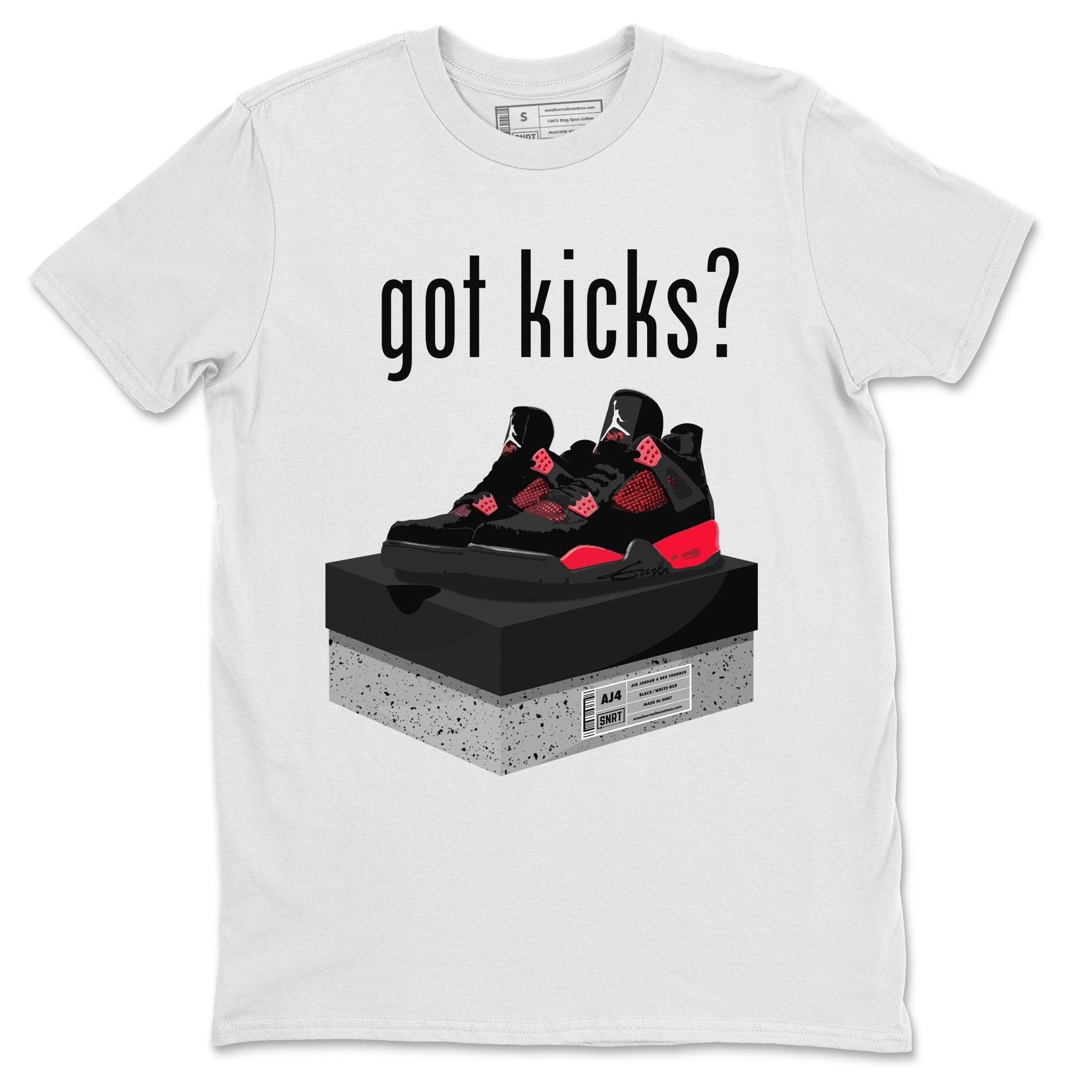 Jordan 4 Red Thunder Sneaker Match Tees Got Kicks Sneaker Tees Jordan 4 Red Thunder Sneaker Release Tees Unisex Shirts