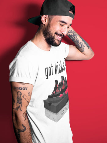 Jordan 4 Red Thunder Sneaker Match Tees Got Kicks Sneaker Tees Jordan 4 Red Thunder Sneaker Release Tees Unisex Shirts