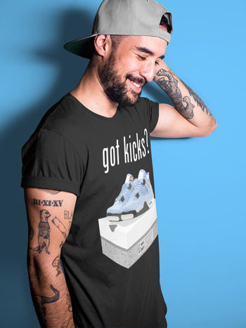 Jordan 4 University Blue Sneaker Match Tees Got Kicks Sneaker Tees Jordan 4 University Blue Sneaker Release Tees Unisex Shirts
