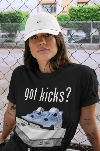 Jordan 4 University Blue Sneaker Match Tees Got Kicks Sneaker Tees Jordan 4 University Blue Sneaker Release Tees Unisex Shirts
