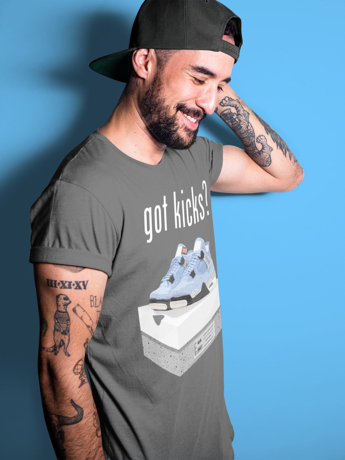Jordan 4 University Blue Sneaker Match Tees Got Kicks Sneaker Tees Jordan 4 University Blue Sneaker Release Tees Unisex Shirts