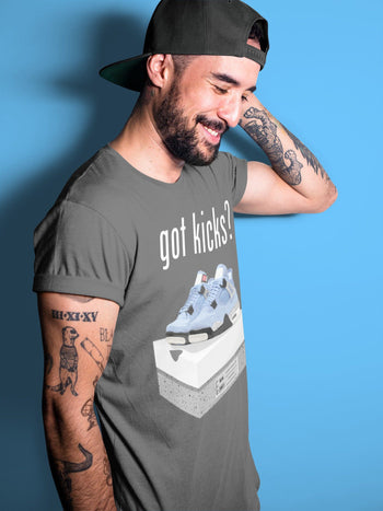 Jordan 4 University Blue Sneaker Match Tees Got Kicks Sneaker Tees Jordan 4 University Blue Sneaker Release Tees Unisex Shirts