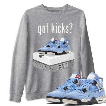 Jordan 4 University Blue Sneaker Match Tees Got Kicks Sneaker Tees Jordan 4 University Blue Sneaker Release Tees Unisex Shirts