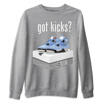 Jordan 4 University Blue Sneaker Match Tees Got Kicks Sneaker Tees Jordan 4 University Blue Sneaker Release Tees Unisex Shirts