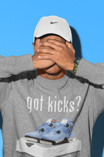 Jordan 4 University Blue Sneaker Match Tees Got Kicks Sneaker Tees Jordan 4 University Blue Sneaker Release Tees Unisex Shirts