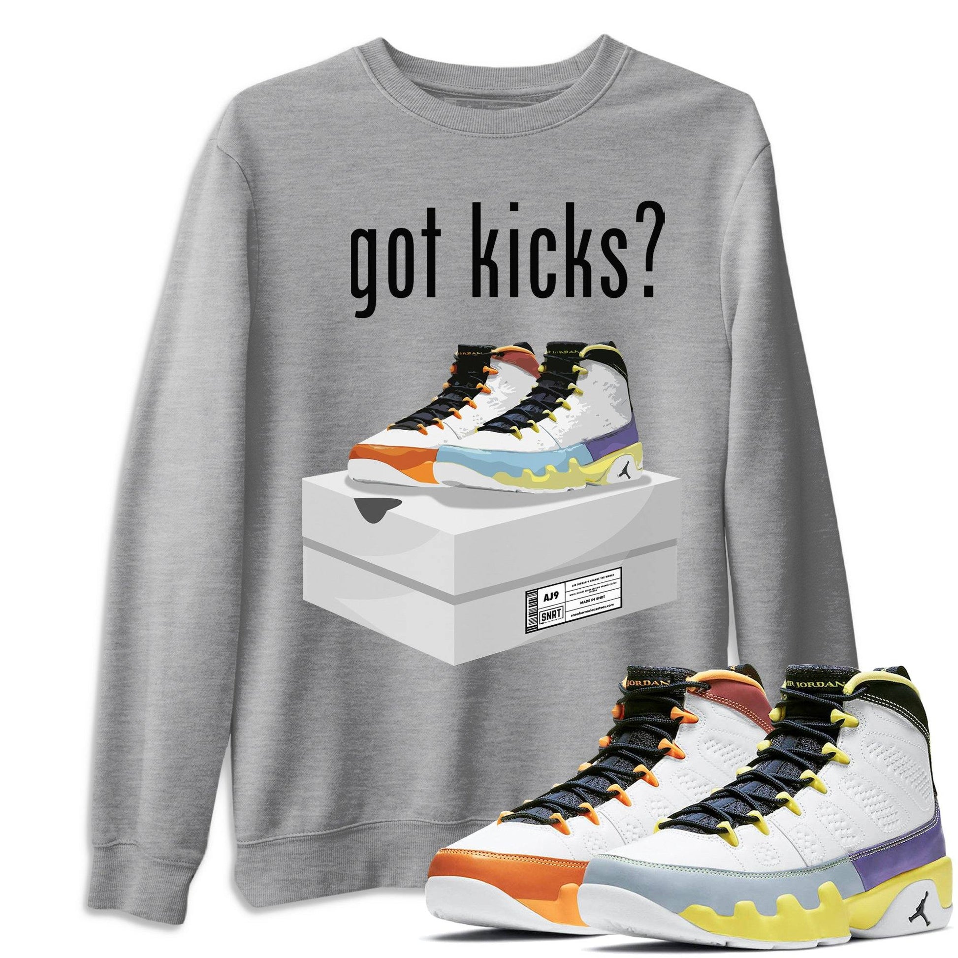 Jordan 9 Change The World Sneaker Match Tees Got Kicks Sneaker Tees Jordan 9 Change The World Sneaker Release Tees Unisex Shirts