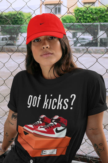 Jordan 1 Chicago Sneaker Match Tees Got Kicks Sneaker Tees Jordan 1 Chicago Sneaker Release Tees Unisex Shirts