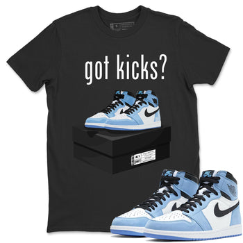 Jordan 1 University Blue Sneaker Match Tees Got Kicks Sneaker Tees Jordan 1 University Blue Sneaker Release Tees Unisex Shirts