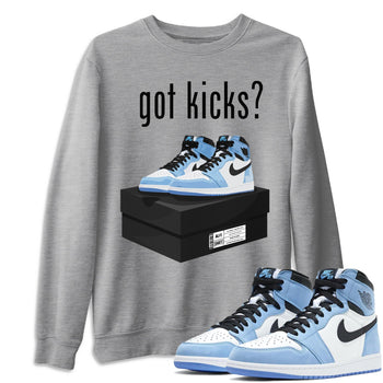 Jordan 1 University Blue Sneaker Match Tees Got Kicks Sneaker Tees Jordan 1 University Blue Sneaker Release Tees Unisex Shirts