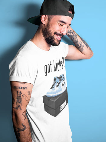 Jordan 1 University Blue Sneaker Match Tees Got Kicks Sneaker Tees Jordan 1 University Blue Sneaker Release Tees Unisex Shirts