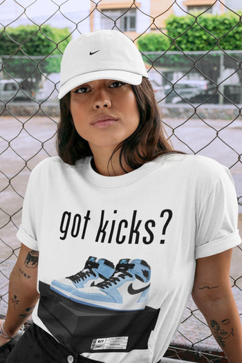 Jordan 1 University Blue Sneaker Match Tees Got Kicks Sneaker Tees Jordan 1 University Blue Sneaker Release Tees Unisex Shirts
