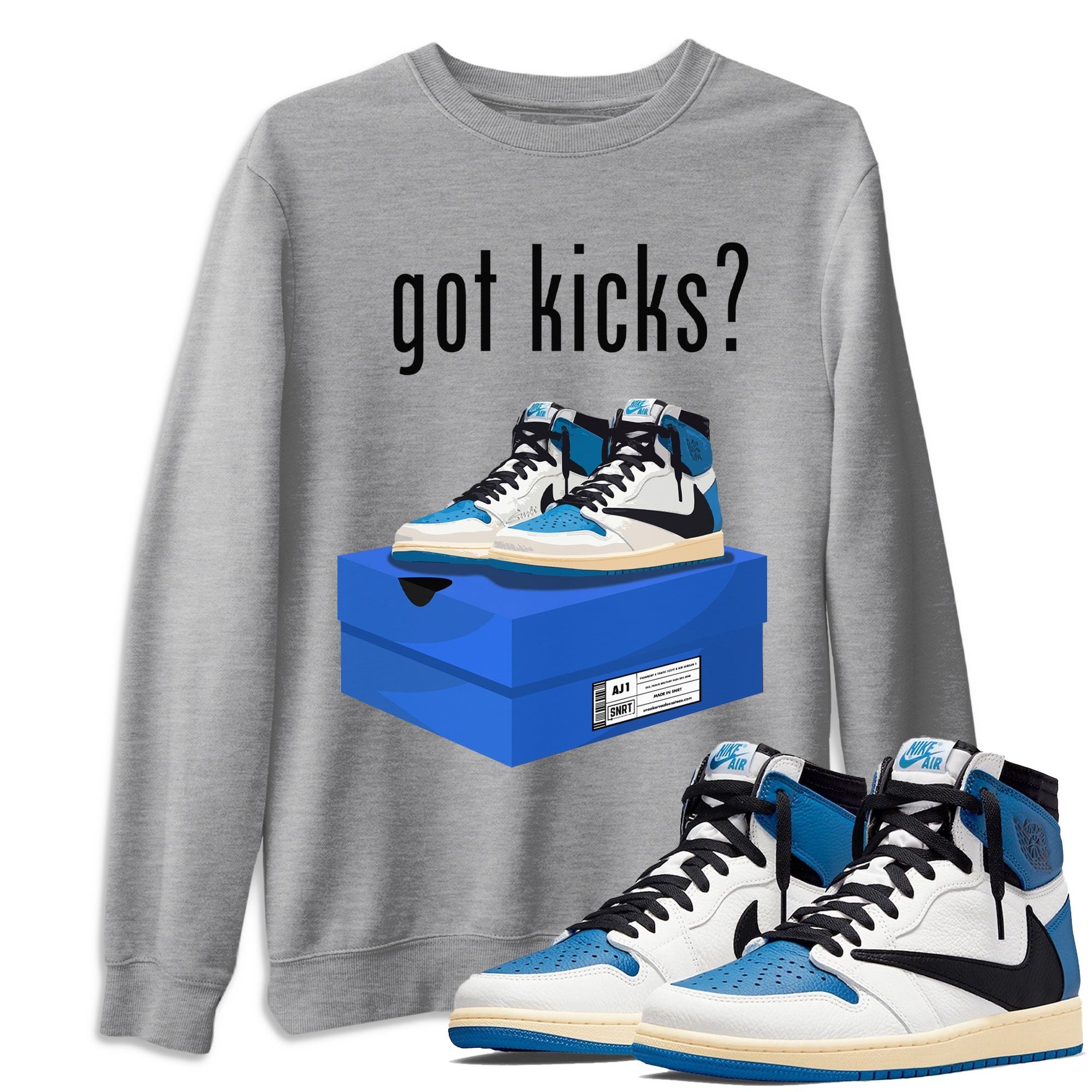 Jordan 1 Travis Scott Fragment Sneaker Match Tees Got Kicks Sneaker Tees Jordan 1 Travis Scott Fragment Sneaker Release Tees Unisex Shirts