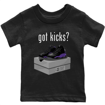 Jordan 13 Court Purple Sneaker Match Tees Got Kicks Sneaker Tees Jordan 13 Court Purple Sneaker Release Tees Kids Shirts