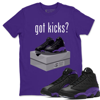Jordan 13 Court Purple Sneaker Match Tees Got Kicks Sneaker Tees Jordan 13 Court Purple Sneaker Release Tees Unisex Shirts