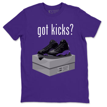 Jordan 13 Court Purple Sneaker Match Tees Got Kicks Sneaker Tees Jordan 13 Court Purple Sneaker Release Tees Unisex Shirts