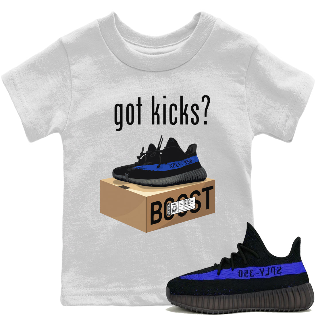 Yeezy 350 Dazzling Blue Sneaker Match Tees Got Kicks Sneaker Tees Yeezy 350 Dazzling Blue Sneaker Release Tees Kids Shirts