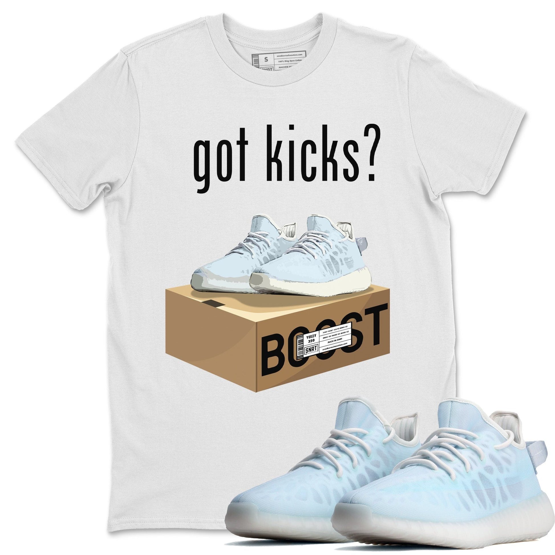 Yeezy 350 Mono Ice Sneaker Match Tees Got Kicks Sneaker Tees Yeezy 350 Mono Ice Sneaker Release Tees Unisex Shirts