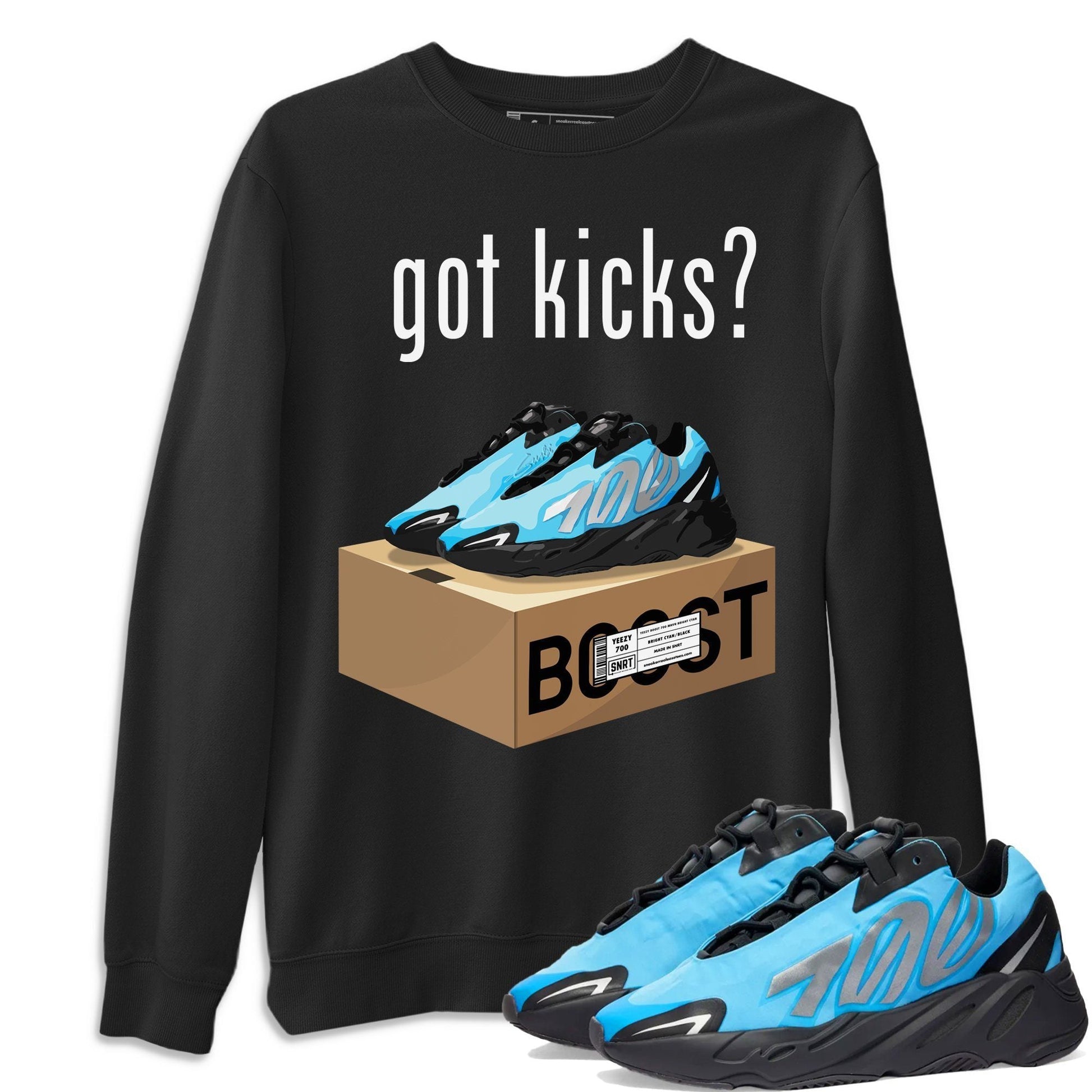 Yeezy 700 Bright Cyan Sneaker Match Tees Got Kicks Sneaker Tees Yeezy 700 Bright Cyan Sneaker Release Tees Unisex Shirts