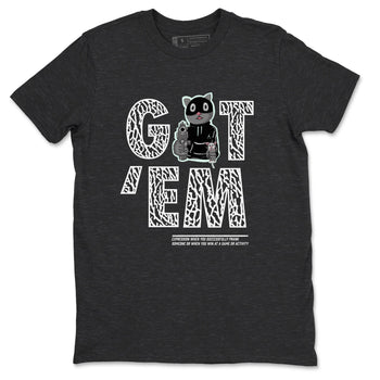 3s Green Glow shirt to match jordans Got'em Cat sneaker tees Air Jordan 3 Green Glow SNRT Sneaker Release Tees unisex cotton Charcoal Heather 2 crew neck shirt