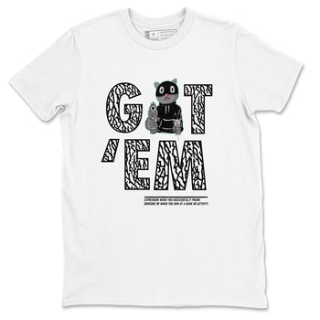 3s Green Glow shirt to match jordans Got'em Cat sneaker tees Air Jordan 3 Green Glow SNRT Sneaker Release Tees unisex cotton White 2 crew neck shirt