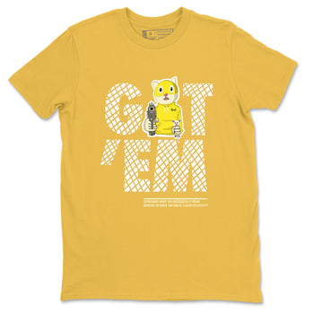 4s Vivid Sulfur shirt to match jordans Got'em Cat sneaker tees Air Jordan 4 Retro Vivid Sulfur SNRT Sneaker Release Tees unisex cotton Daisy 2 crew neck shirt