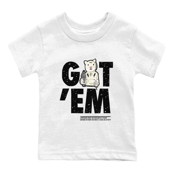 5s Sail shirt to match jordans Got'em Cat sneaker tees Air Jordan 5 SE Sail SNRT Sneaker release tees baby toddler White 2 cotton Shirt