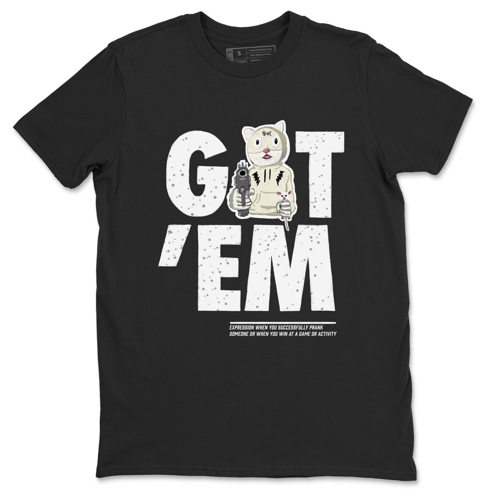 5s Sail shirt to match jordans Got'em Cat sneaker tees Air Jordan 5 SE Sail SNRT Sneaker Release Tees unisex cotton Black 2 crew neck shirt