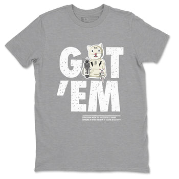 5s Sail shirt to match jordans Got'em Cat sneaker tees Air Jordan 5 SE Sail SNRT Sneaker Release Tees unisex cotton Heather Grey 2 crew neck shirt