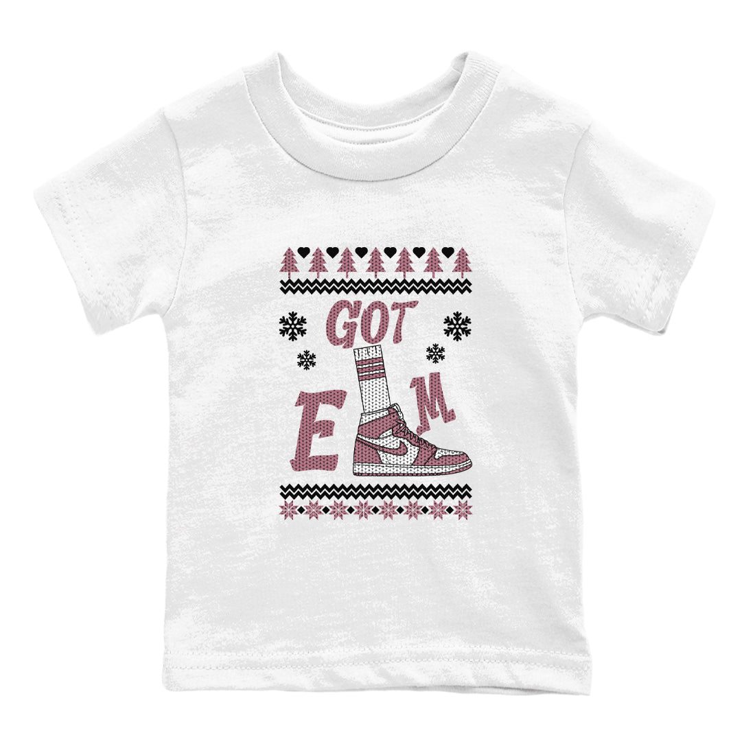Air Jordan 1 Mauve shirt to match jordans Gotem Sweater sneaker tees Christmas dress Ugly Sweater AJ1 Mauve SNRT sneaker release tees baby toddler White 2 cotton Shirt