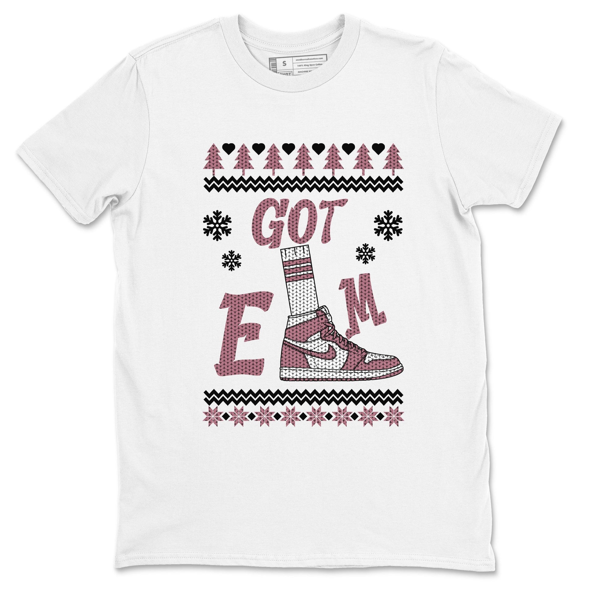Air Jordan 1 Mauve shirt to match jordans Gotem Sweater sneaker tees Christmas dress Ugly Sweater AJ1 Mauve SNRT Sneaker Release Tees unisex cotton White 2 crew neck shirt
