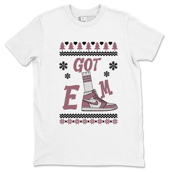 Air Jordan 1 Mauve shirt to match jordans Gotem Sweater sneaker tees Christmas dress Ugly Sweater AJ1 Mauve SNRT Sneaker Release Tees unisex cotton White 2 crew neck shirt
