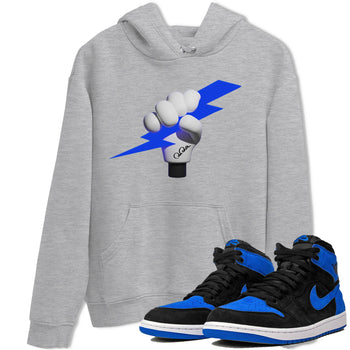 Air Jordan 1 Royal Reimagined shirt to match jordans Grab The Thunder sneaker tees AJ1 OG HIGH Royal Reimagined SNRT Sneaker Release Tees Unisex Heather Grey 1 T-Shirt