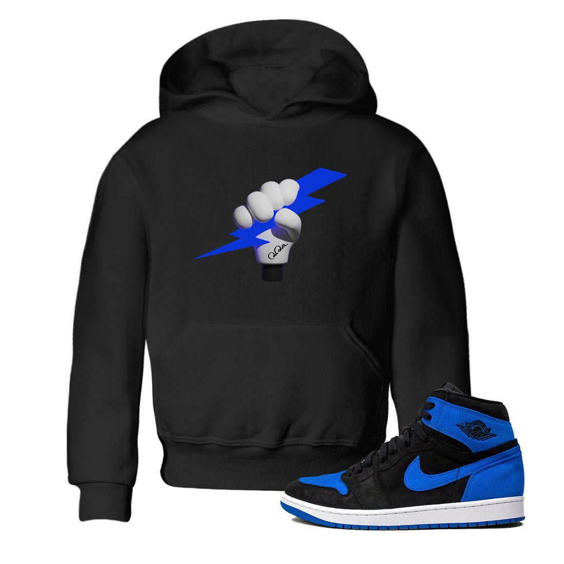Air Jordan 1 Royal Reimagined shirt to match jordans Grab The Thunder sneaker tees AJ1 OG HIGH Royal Reimagined SNRT Sneaker Release Tees Baby Toddler Black 1 T-Shirt