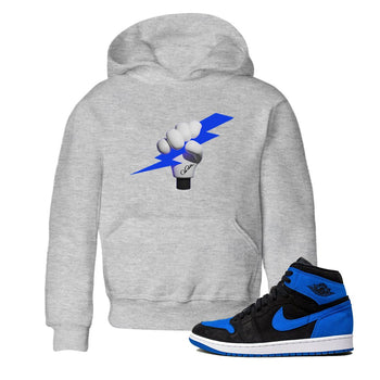 Air Jordan 1 Royal Reimagined shirt to match jordans Grab The Thunder sneaker tees AJ1 OG HIGH Royal Reimagined SNRT Sneaker Release Tees Baby Toddler Heather Grey 1 T-Shirt