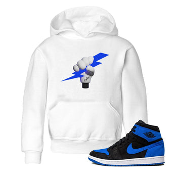 Air Jordan 1 Royal Reimagined shirt to match jordans Grab The Thunder sneaker tees AJ1 OG HIGH Royal Reimagined SNRT Sneaker Release Tees Baby Toddler White 1 T-Shirt