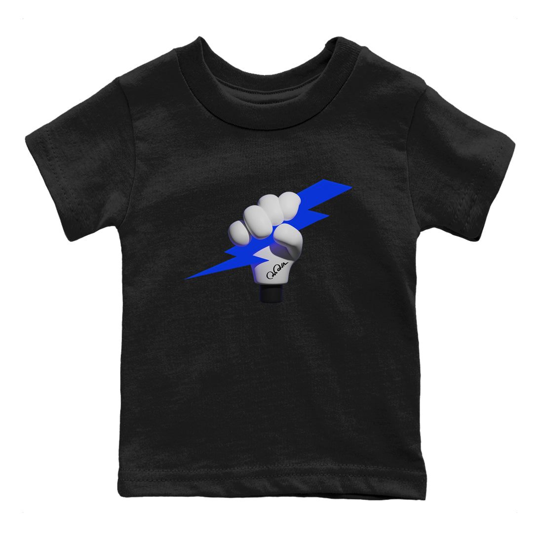 Air Jordan 1 Royal Reimagined shirt to match jordans Grab The Thunder sneaker tees AJ1 OG HIGH Royal Reimagined SNRT Sneaker Release Tees Baby Toddler Black 2 T-Shirt