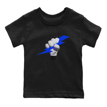 Air Jordan 1 Royal Reimagined shirt to match jordans Grab The Thunder sneaker tees AJ1 OG HIGH Royal Reimagined SNRT Sneaker Release Tees Baby Toddler Black 2 T-Shirt