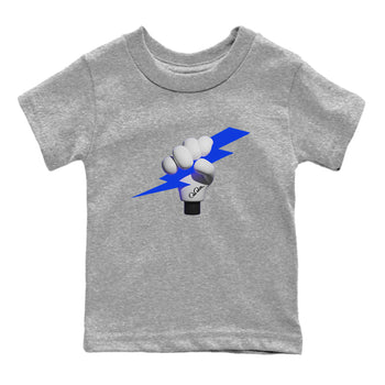 Air Jordan 1 Royal Reimagined shirt to match jordans Grab The Thunder sneaker tees AJ1 OG HIGH Royal Reimagined SNRT Sneaker Release Tees Baby Toddler Heather Grey 2 T-Shirt
