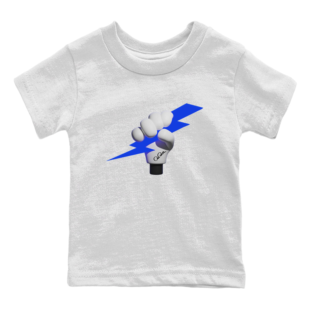 Air Jordan 1 Royal Reimagined shirt to match jordans Grab The Thunder sneaker tees AJ1 OG HIGH Royal Reimagined SNRT Sneaker Release Tees Baby Toddler White 2 T-Shirt