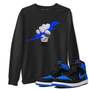 Air Jordan 1 Royal Reimagined shirt to match jordans Grab The Thunder sneaker tees AJ1 OG HIGH Royal Reimagined SNRT Sneaker Release Tees Unisex Black 1 T-Shirt