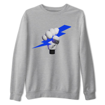 Air Jordan 1 Royal Reimagined shirt to match jordans Grab The Thunder sneaker tees AJ1 OG HIGH Royal Reimagined SNRT Sneaker Release Tees Unisex Heather Grey 2 T-Shirt