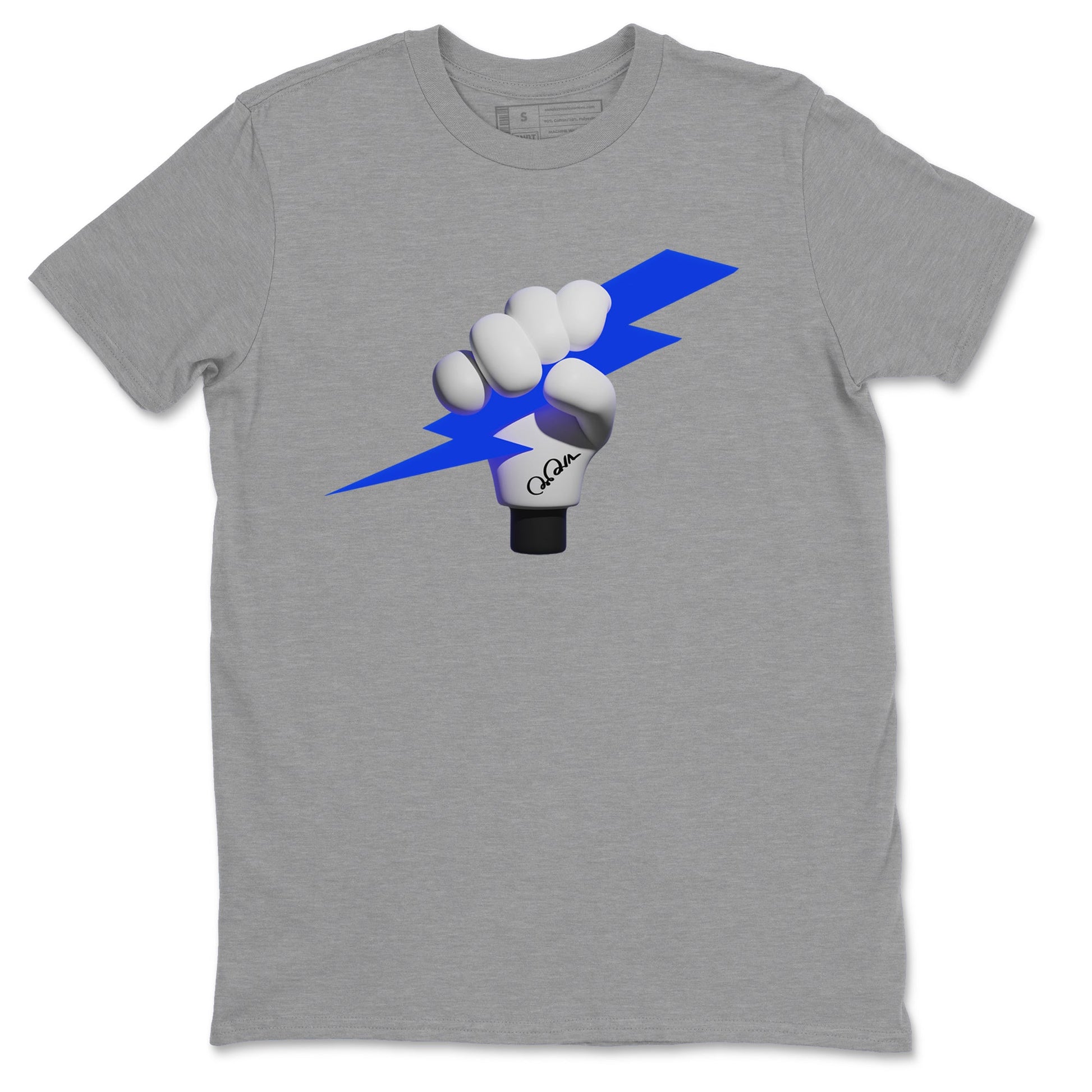 Air Jordan 1 Royal Reimagined shirt to match jordans Grab The Thunder sneaker tees AJ1 OG HIGH Royal Reimagined SNRT Sneaker Release Tees Unisex Heather Grey 2 T-Shirt