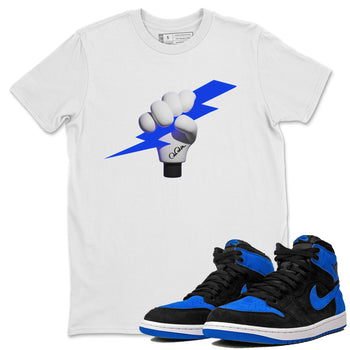 Air Jordan 1 Royal Reimagined shirt to match jordans Grab The Thunder sneaker tees AJ1 OG HIGH Royal Reimagined SNRT Sneaker Release Tees Unisex White 1 T-Shirt