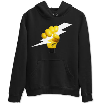 1s Yellow Ochre shirt to match jordans Grab The Thunder sneaker tees Air Jordan 1 Yellow Ochre SNRT Sneaker Release Tees unisex cotton Black 2 crew neck shirt