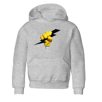 1s Yellow Ochre shirt to match jordans Grab The Thunder sneaker tees Air Jordan 1 Yellow Ochre SNRT sneaker release tees baby toddler Heather Grey 2 cotton Shirt